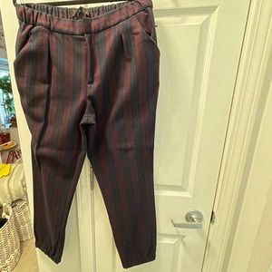 Zara “Trafaluc” Size Large (8-10) Plaid Pleated Jogger